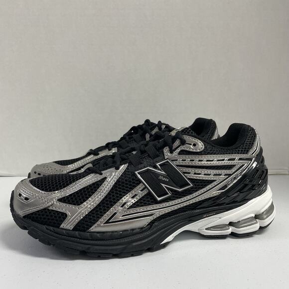 New Balance 1906R Black Grey White U1906RCF Size 9 Mesh Runner Silver Workout